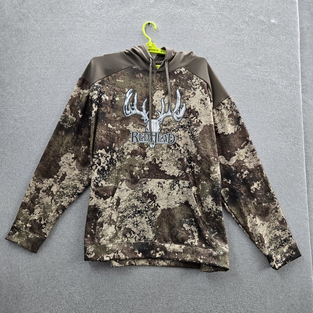 Red Head Brand Co. Men Hoodie 2XL  Brown Camouflage Fleece Deer Pullover